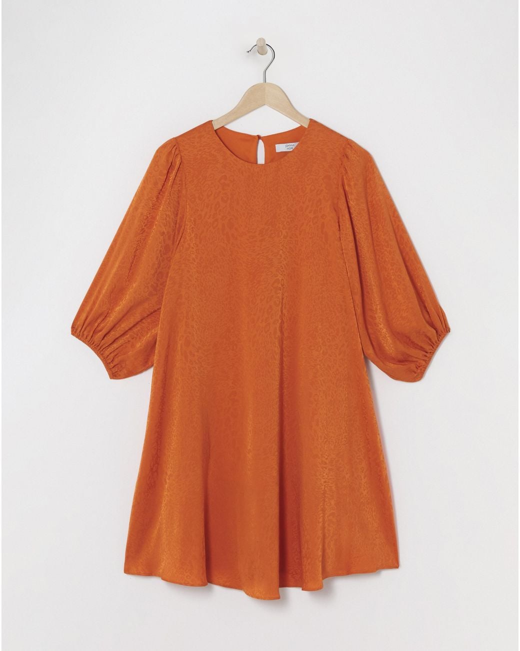 Joanna Hope Orange Joannah Hope Satin Jaquard Swing Dress