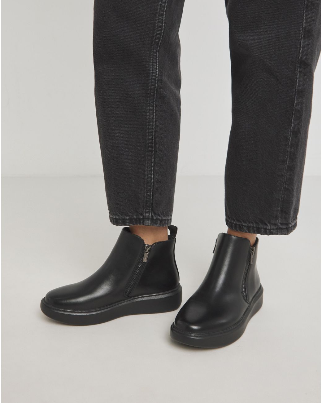 Heavenly Feet Black Senta Boot Wide Fit