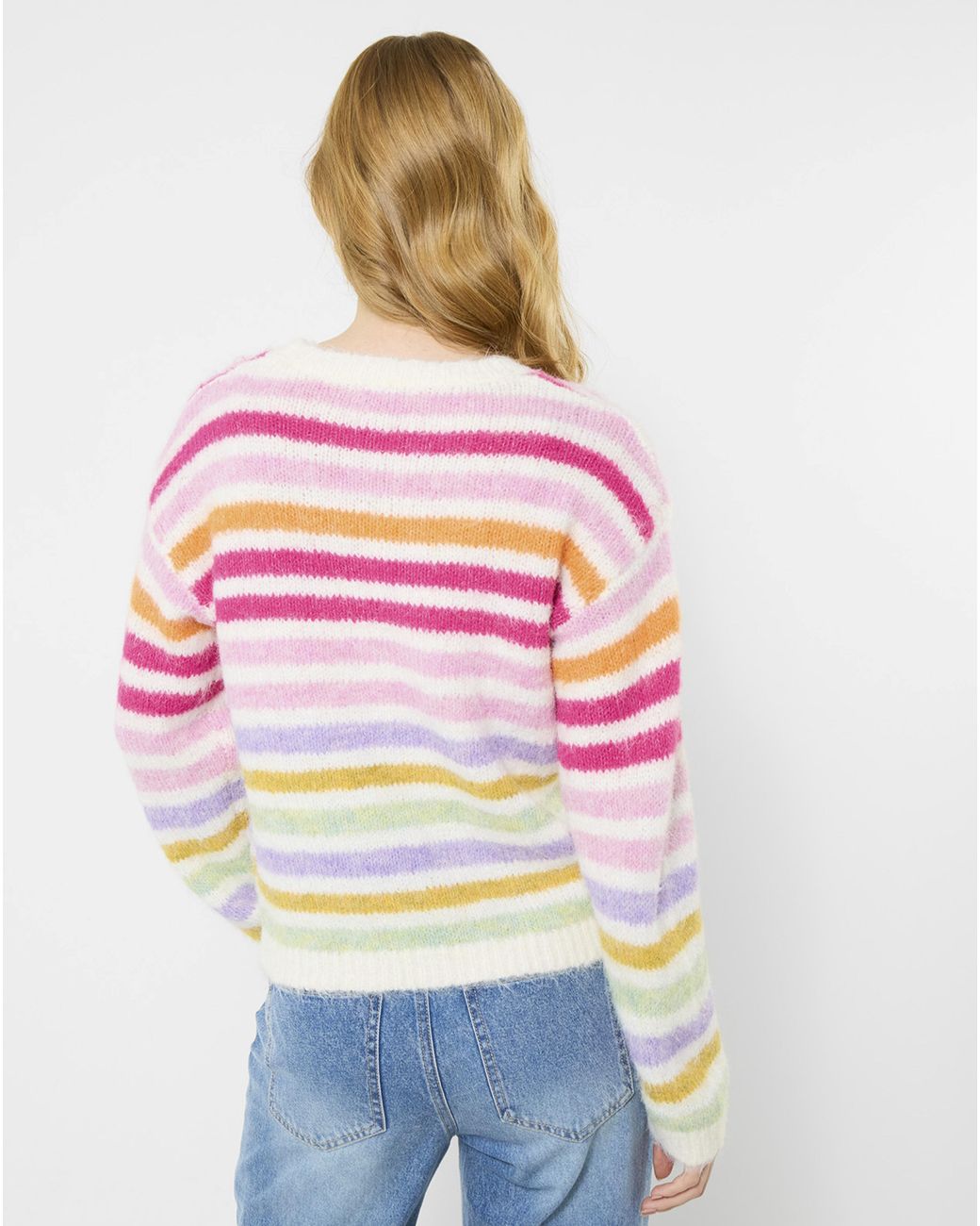 Joe Browns Gray Jb Ella Stripe Jumper