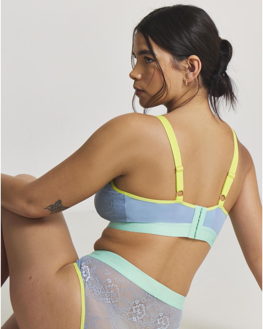 Lemonade Dolls Blue Signature Lace Bralette