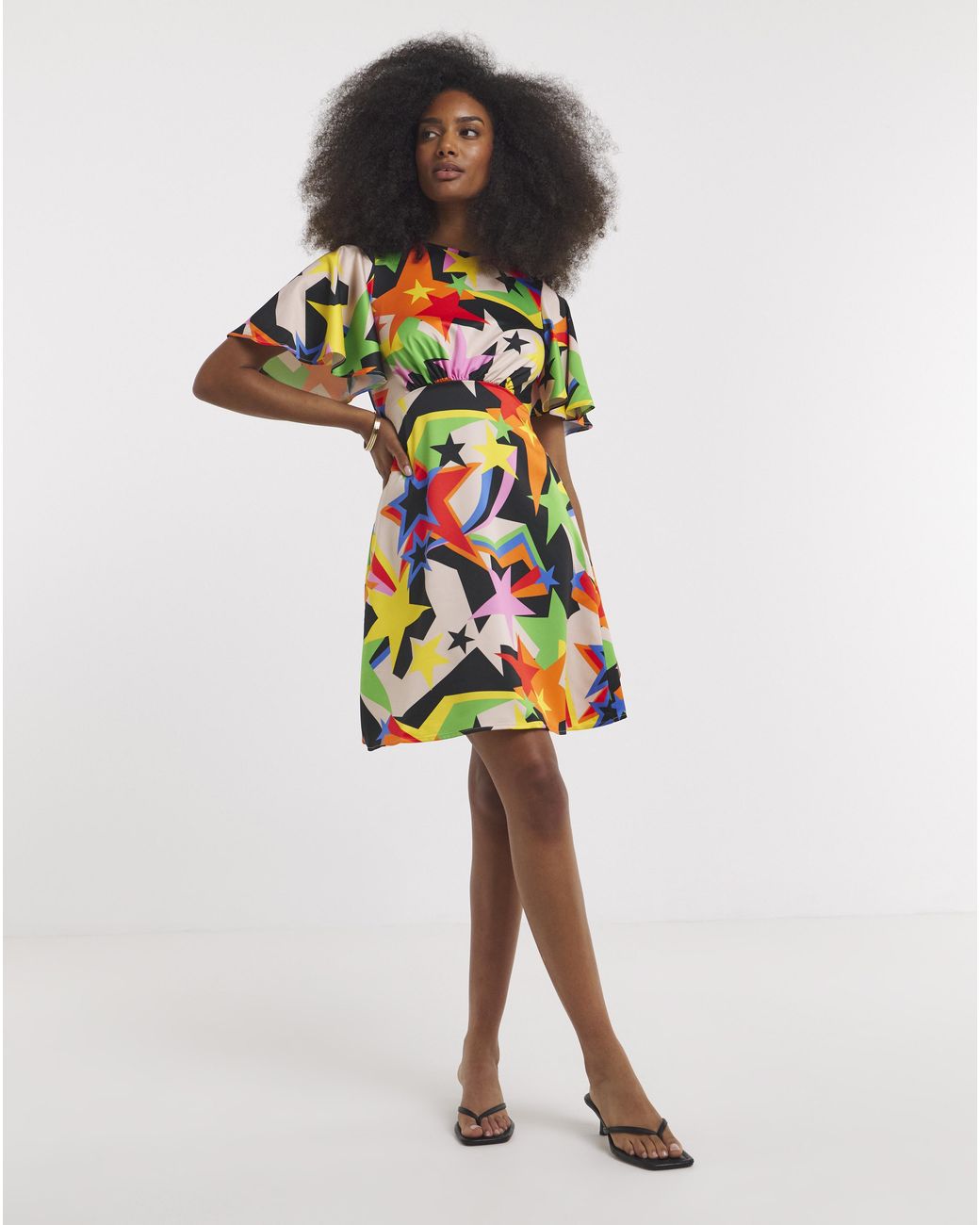 Twisted Wunder Multicolor Ziggy Star Mini Dress