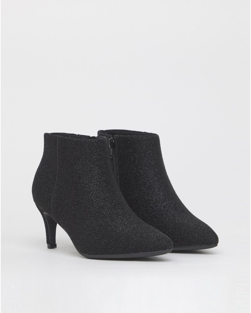 JD Williams Blue Kitten Heel Pointed Toe Ankle Boot E