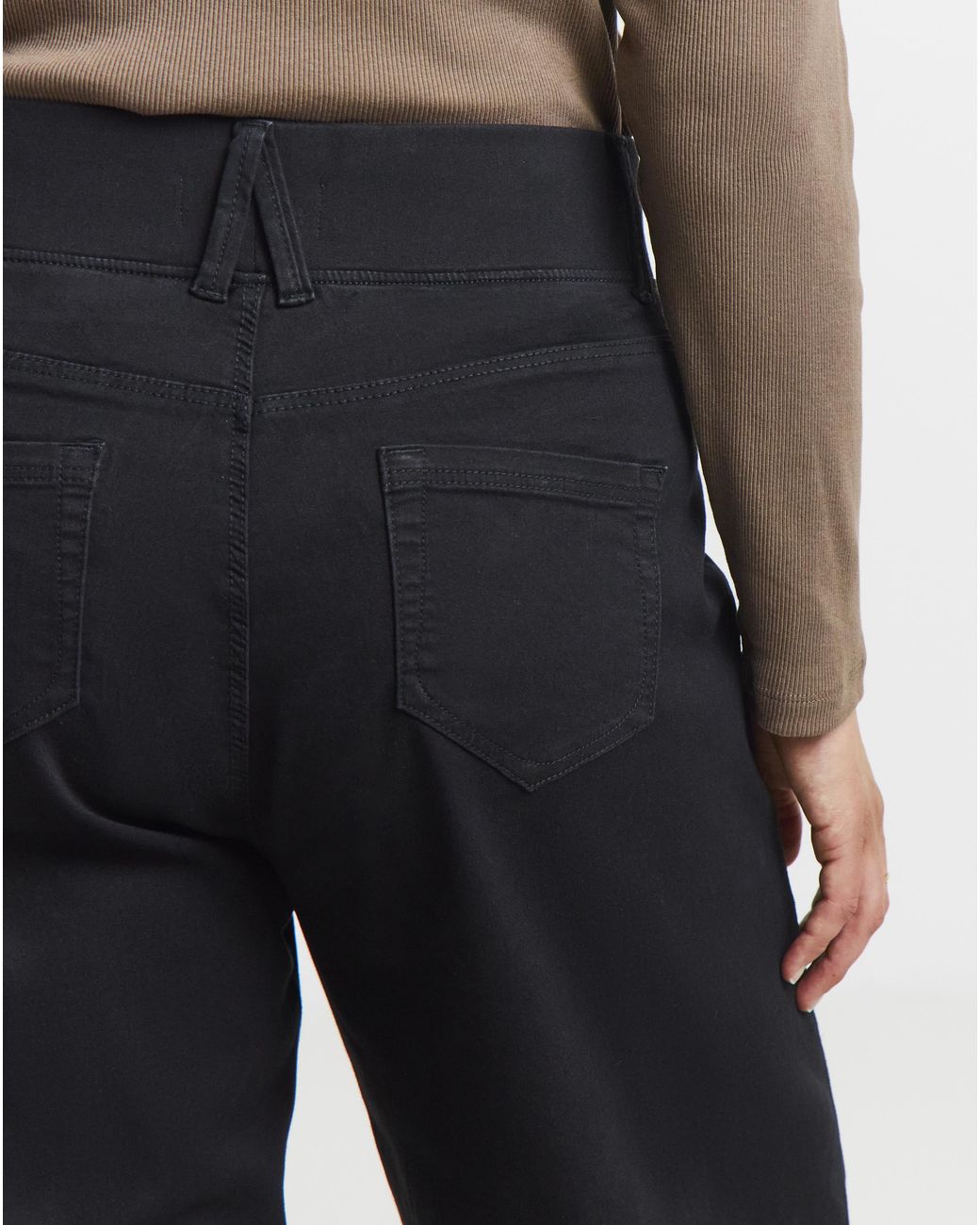 Simply Be White Wide Pull On Jeggings