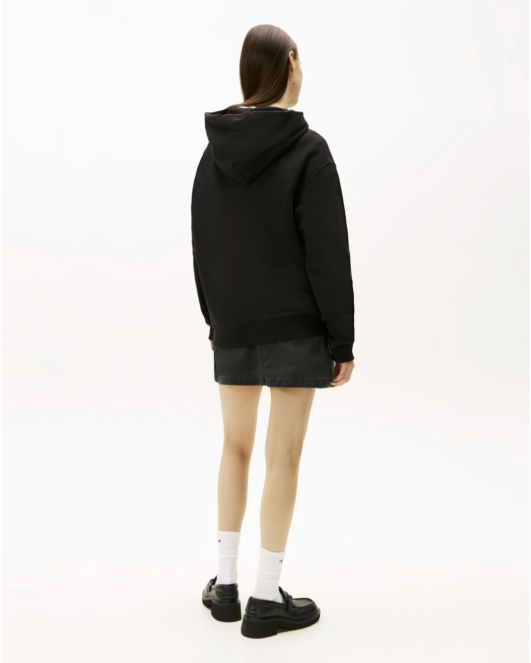 Tommy Hilfiger Black Embellished Flag Hoodie