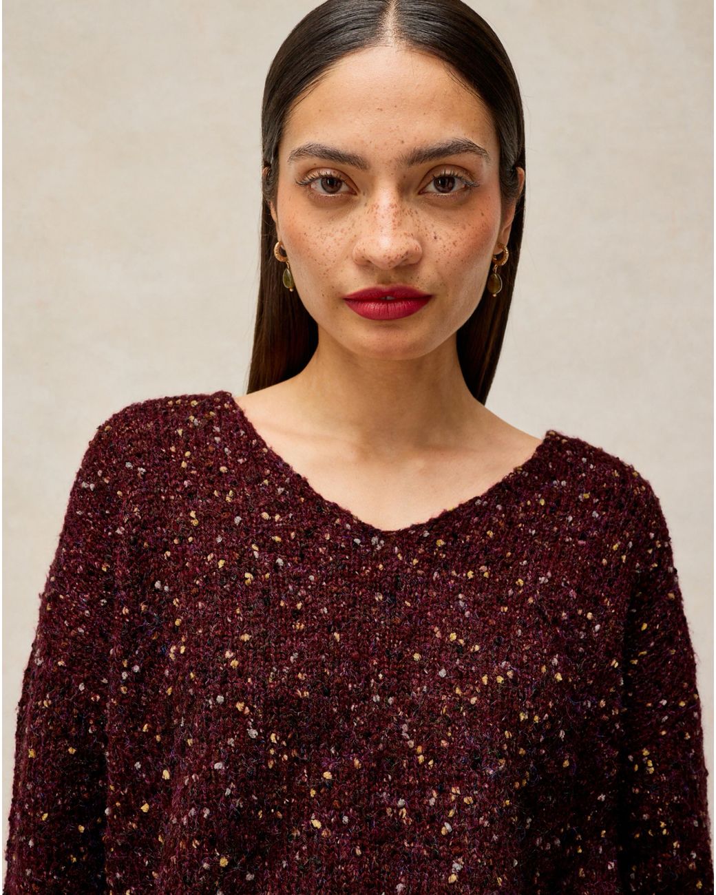 White Stuff Red Text Jumper