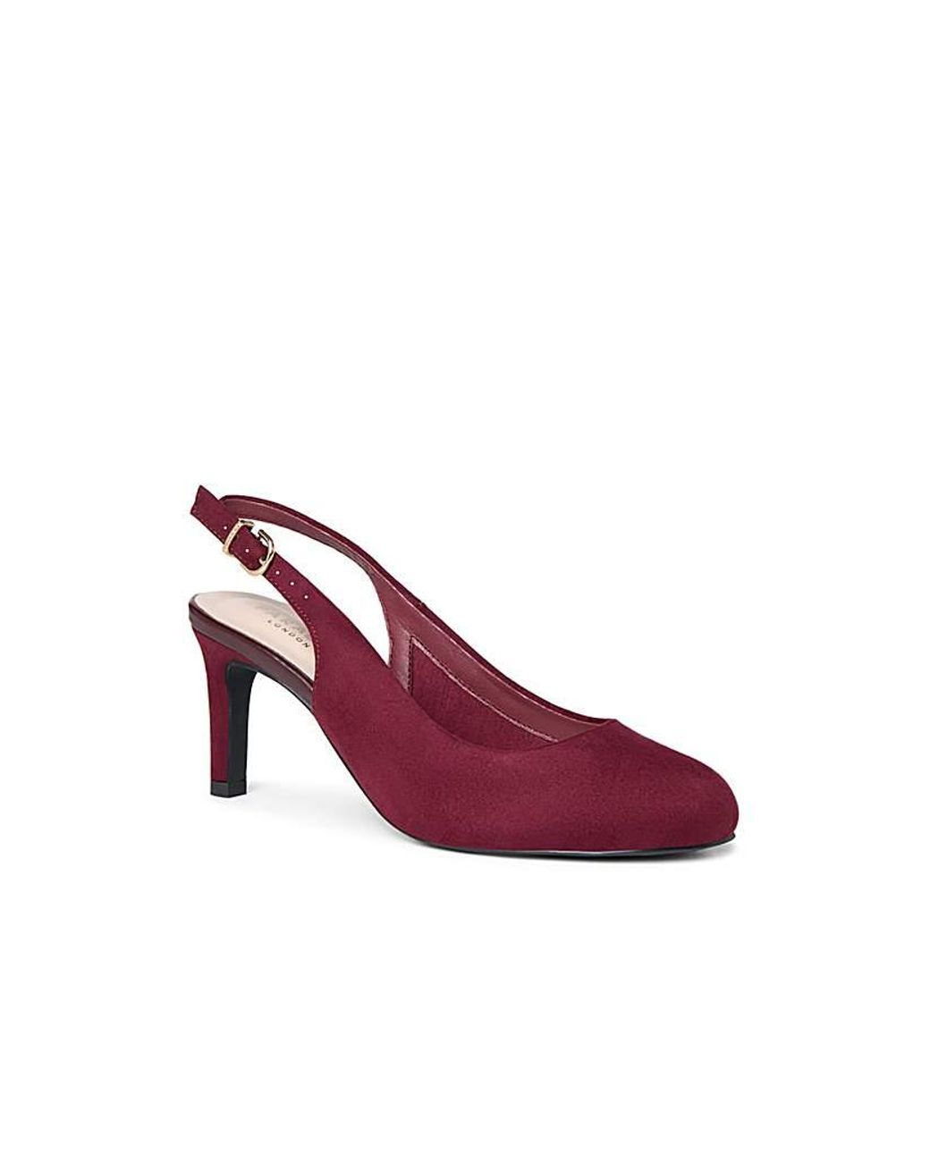 Paradox London Purple Gertie Wide Fit Heels