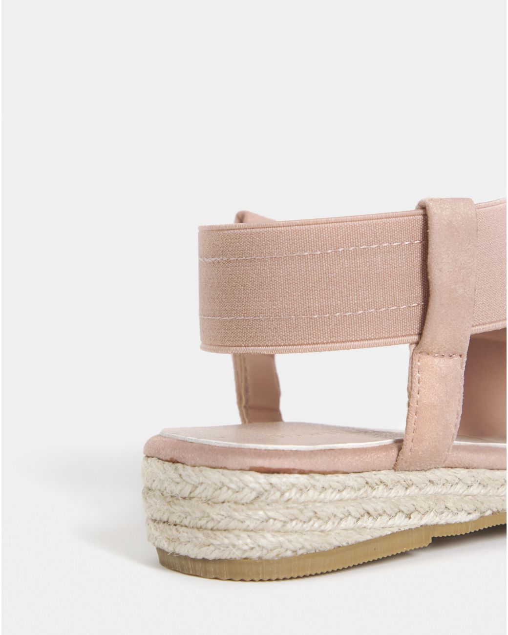 JD Williams Pink Low Wedge Espadrilles Ex Wide