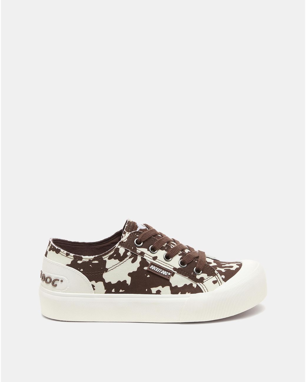Rocket Dog White Jazzin Canvas Trainers