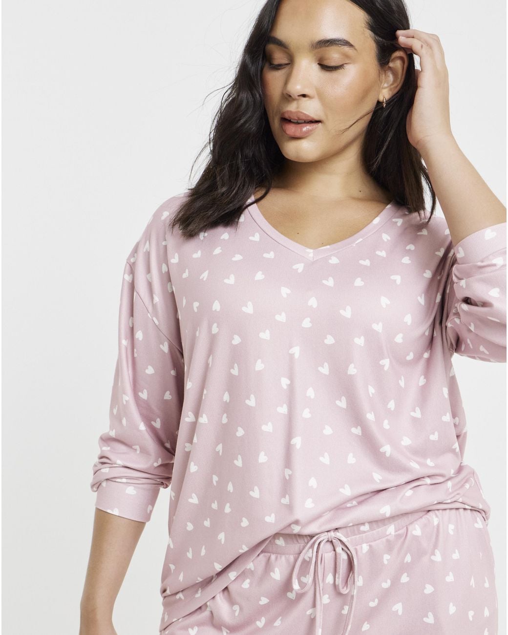Pretty Secrets Pink Heart Soft Lounge Set