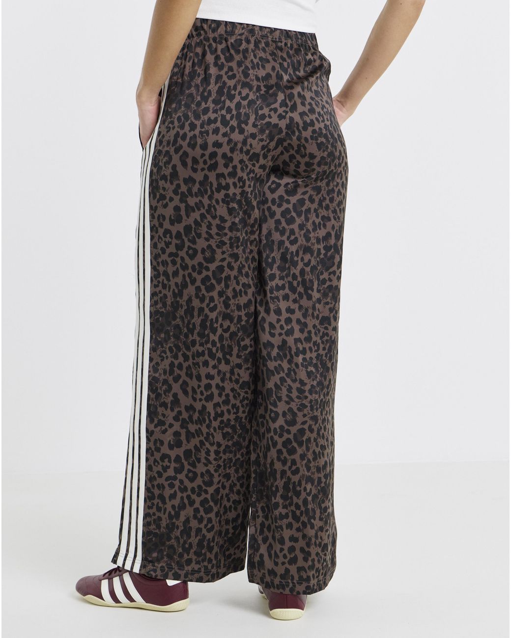 Adidas White Wide Leg Pant