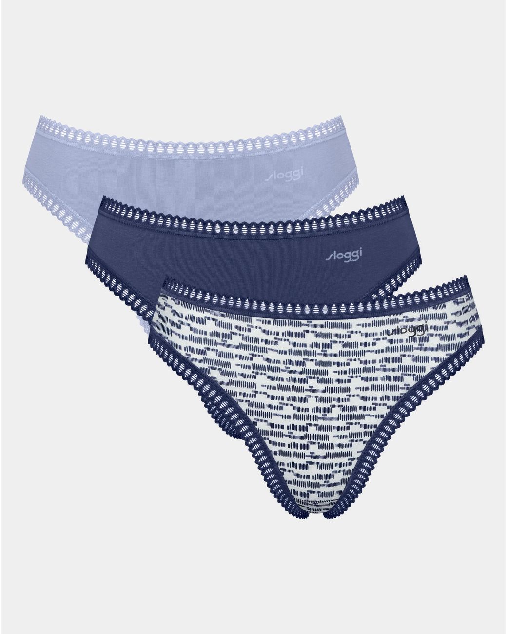 Sloggi Multicolor 3Pk Gocrush Tai Knicker Mult
