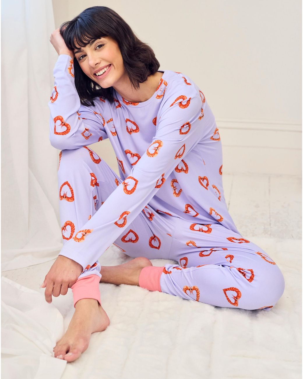 Chelsea Peers Purple Classic Long Sleeve Set