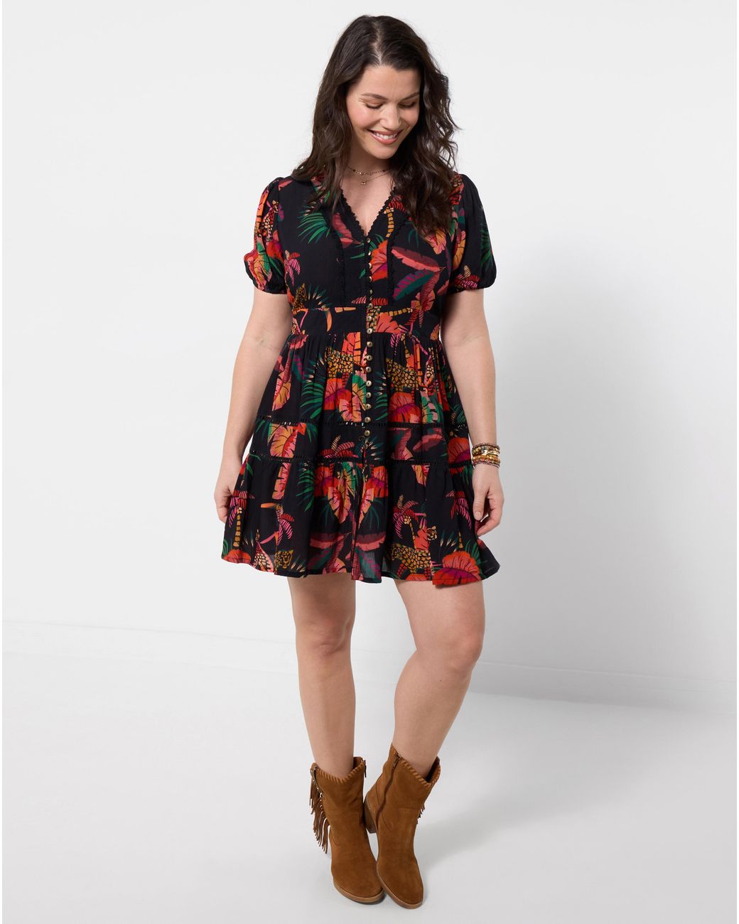 Joe Browns Red Tropical Paradise Tunic