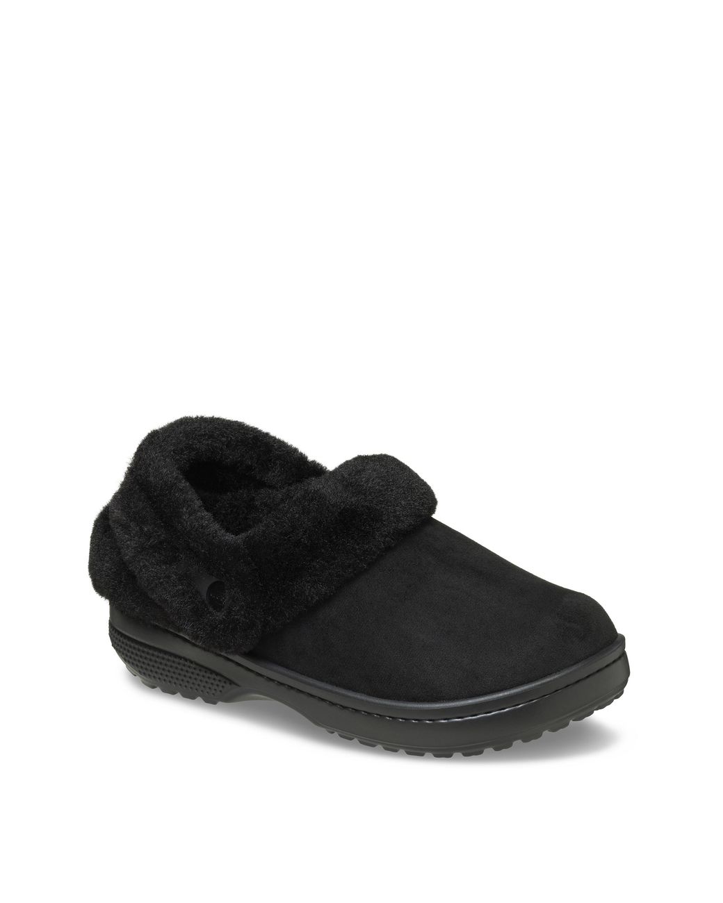 CROCSTM Black Unfurgtble Vegan Suede Clog