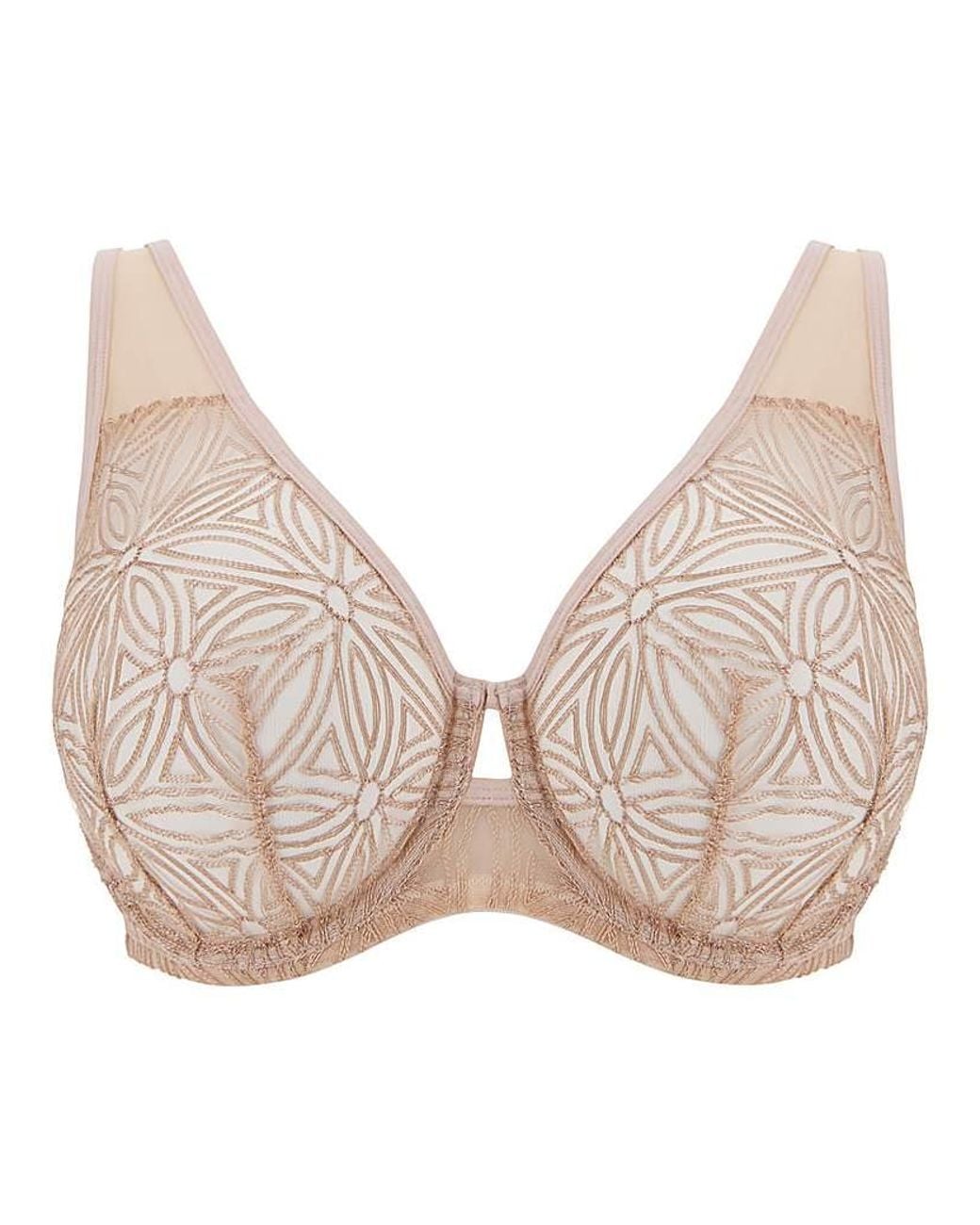 Pretty Secrets Natural Contemporary Geo Lace Balcony