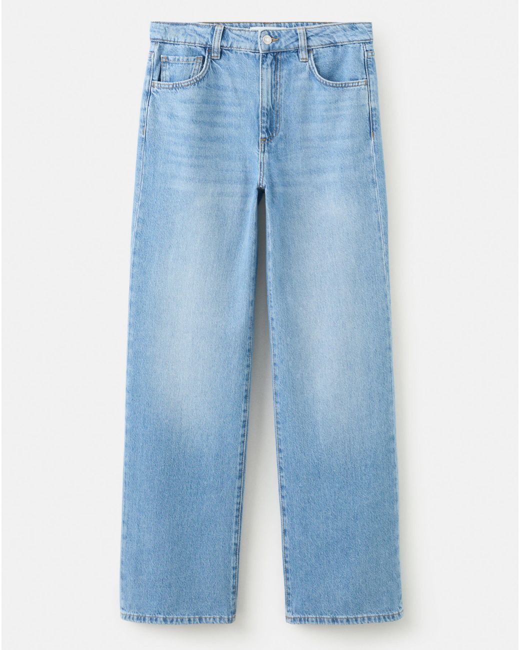 Mango Blue High-Rise Wide Leg Jean