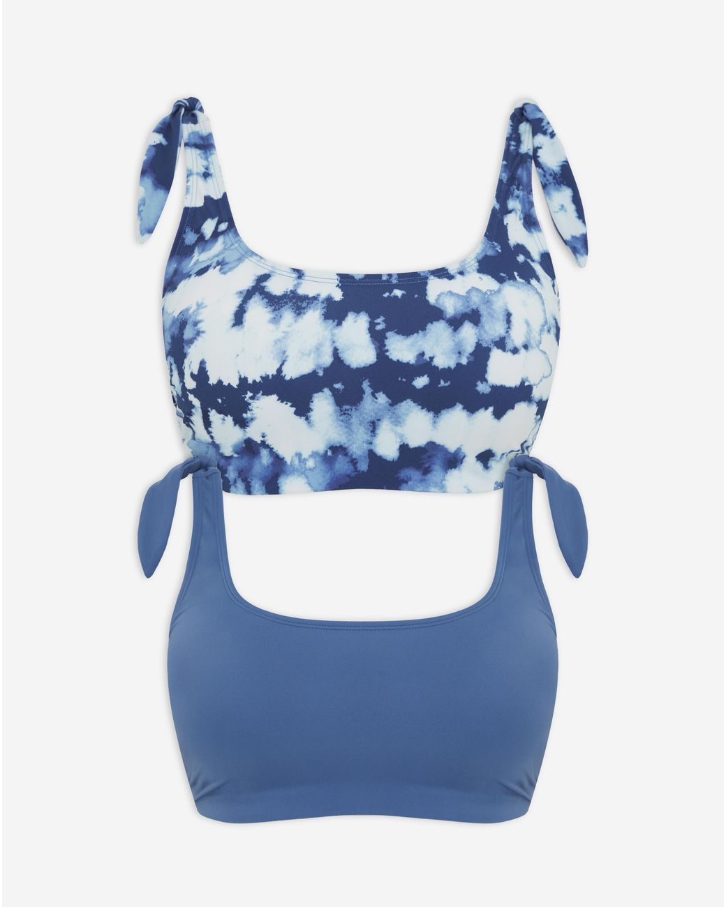 Simply Be Blue Value 2 Pack Bikini Tops