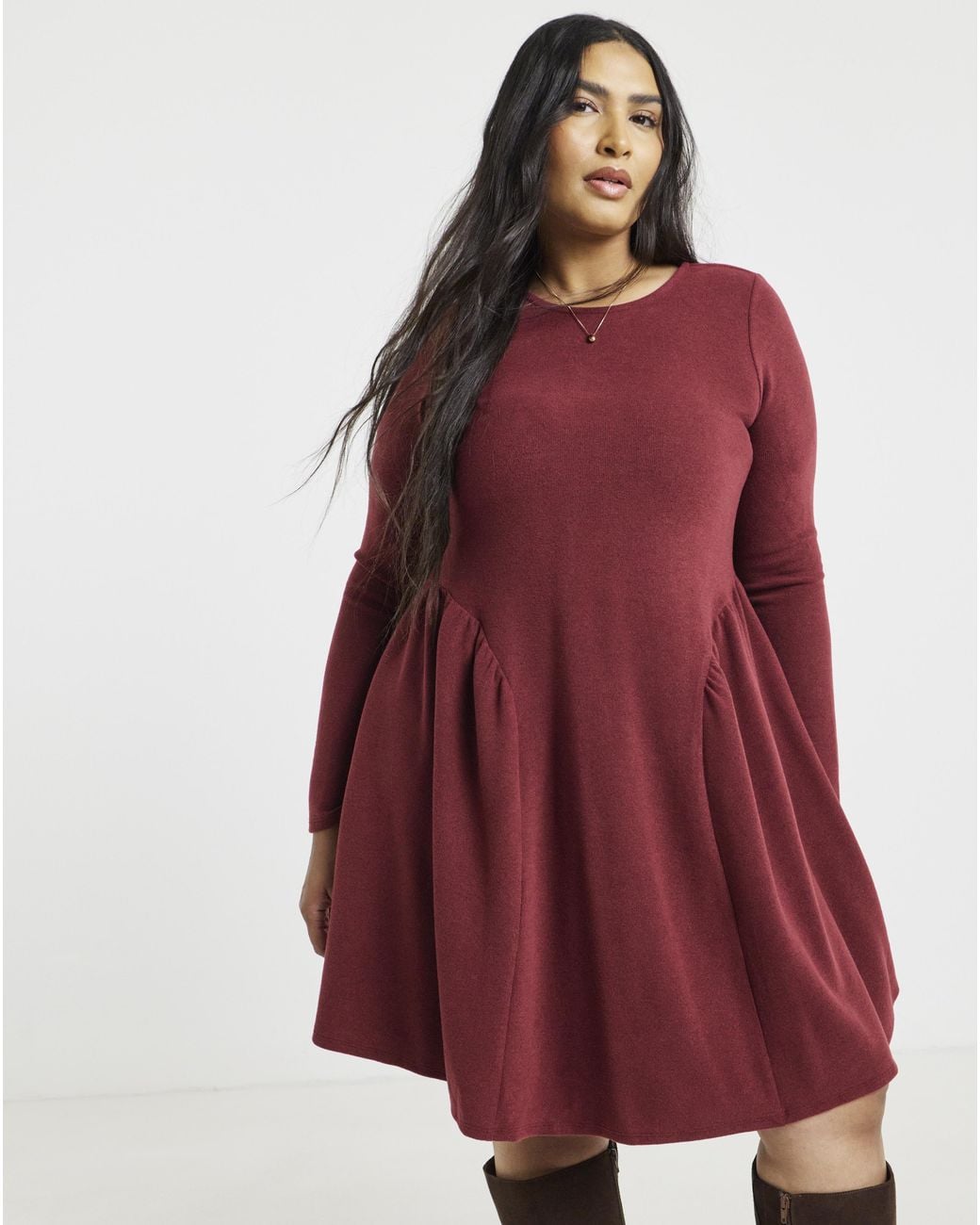 Simply Be Red Jersey Mini Dress