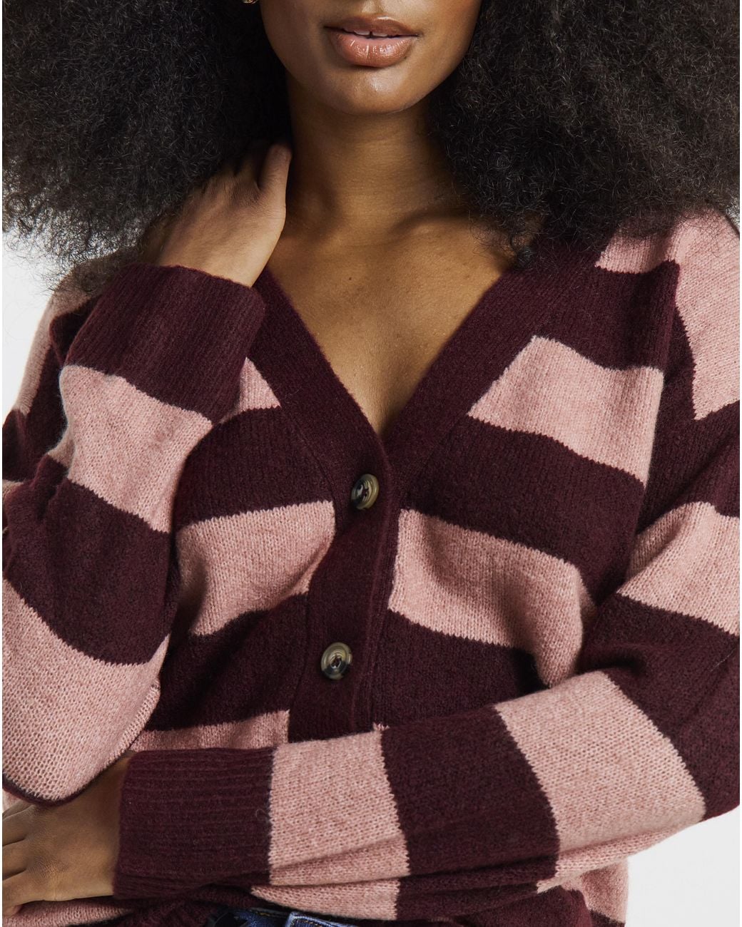 Simply Be Multicolor Boyfriend Cardigan