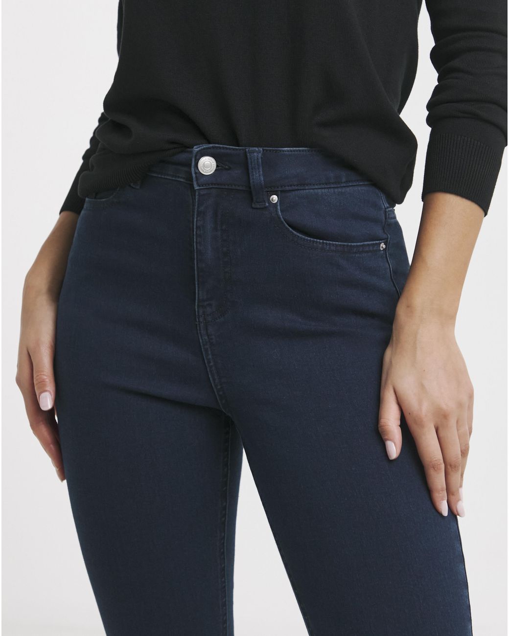 Simply Be Blue Skinny Highwaist Super Stretch
