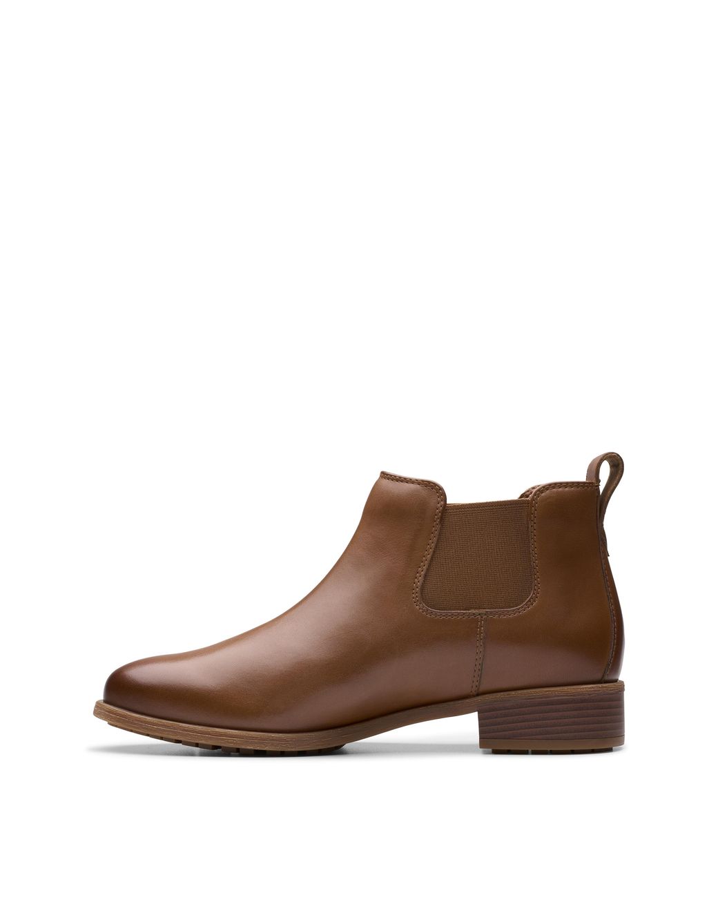 Clarks Brown Chelsea Ankle Boot Wide