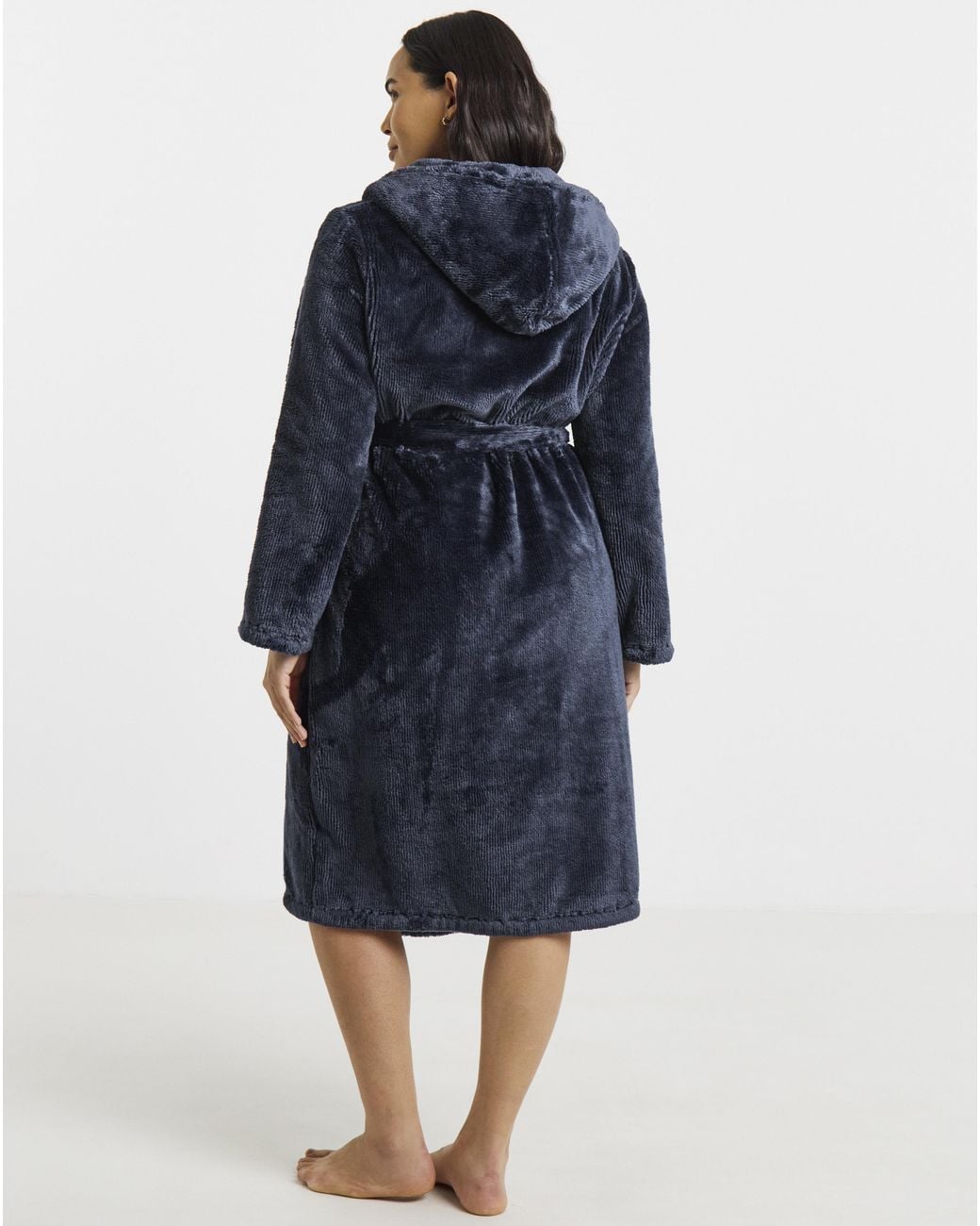 Figleaves Blue Luxe Plush Robe