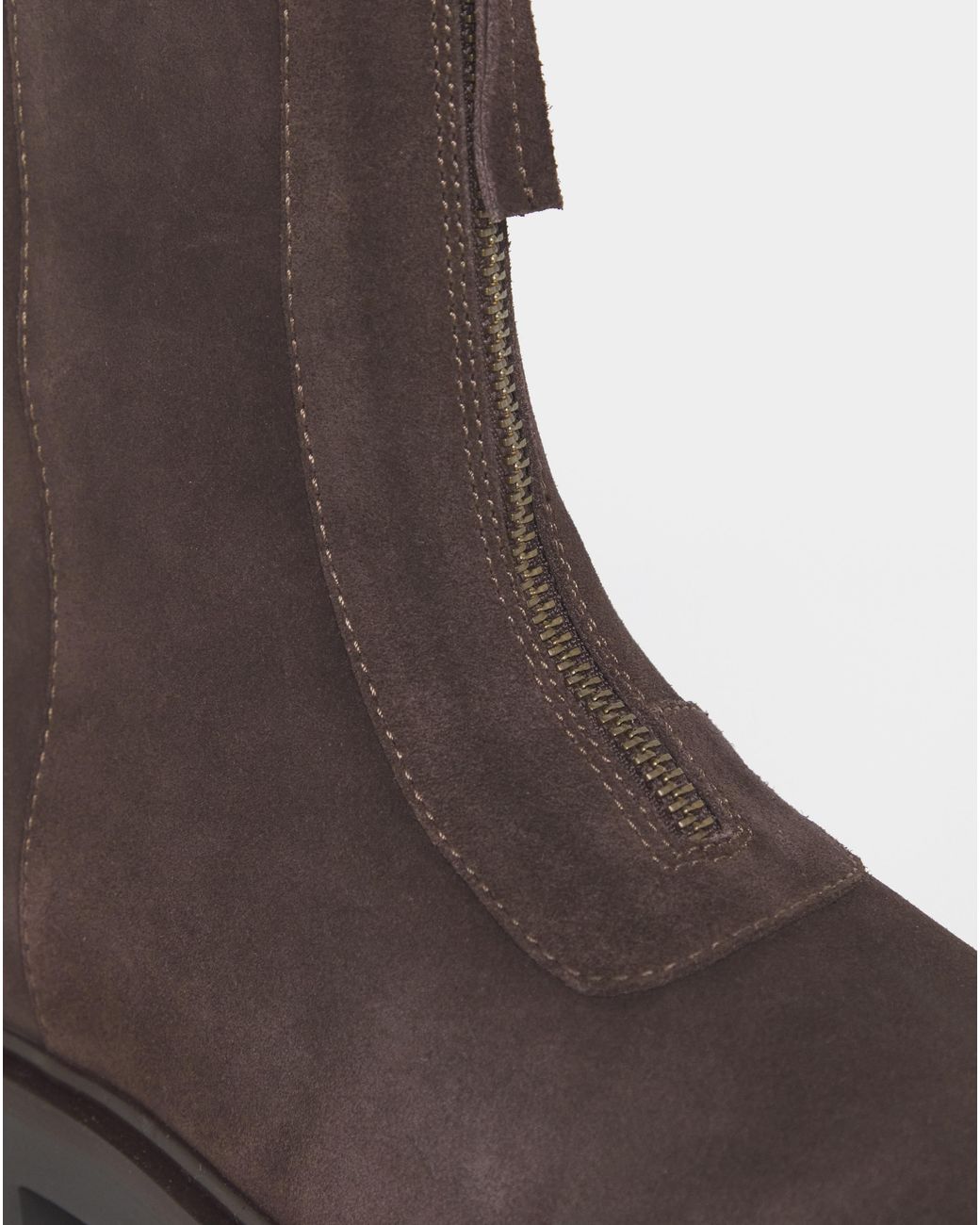 JD Williams Gray Zip Detail Ankle Boots Eee Fit