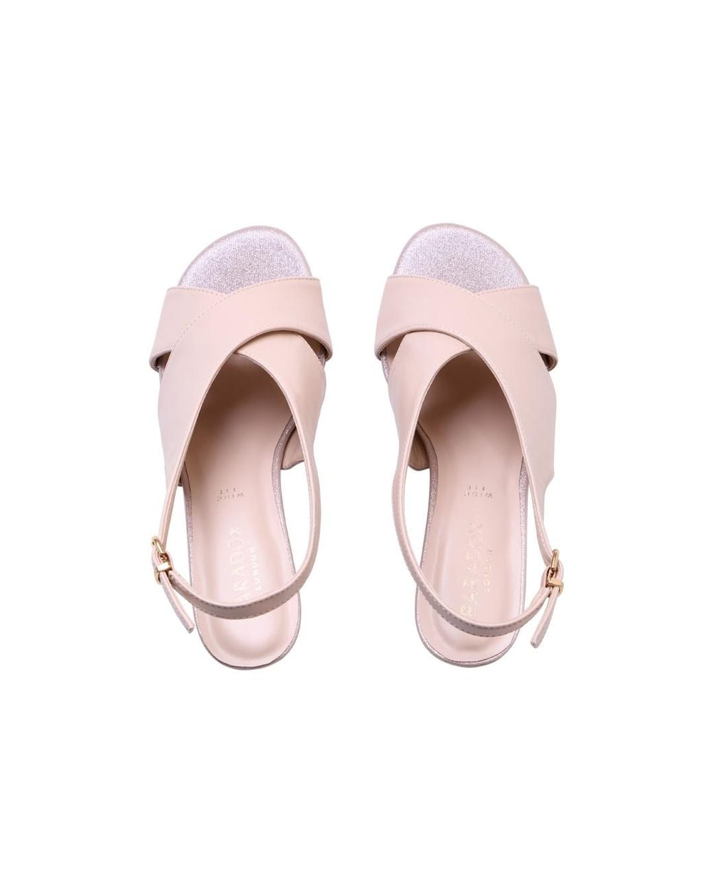 Paradox London Pink Neroli Wide Fit Sandals