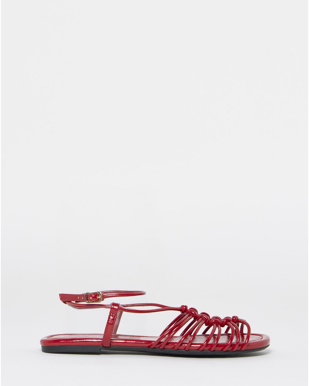 Simply Be White Tubular Woven Sandals Wide