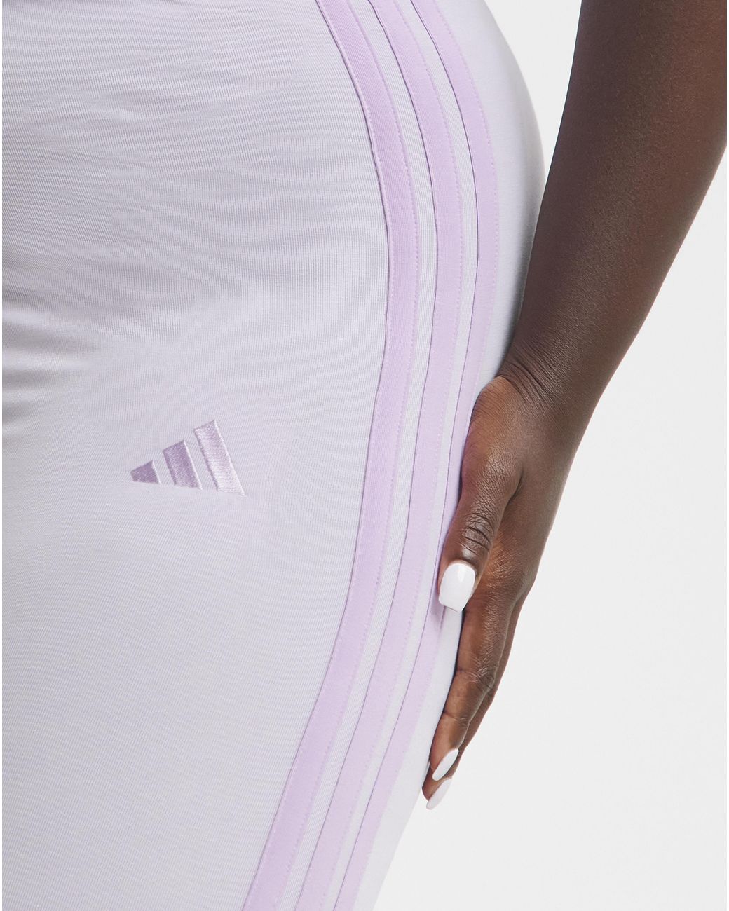Adidas Purple 3 Stripes Leggings