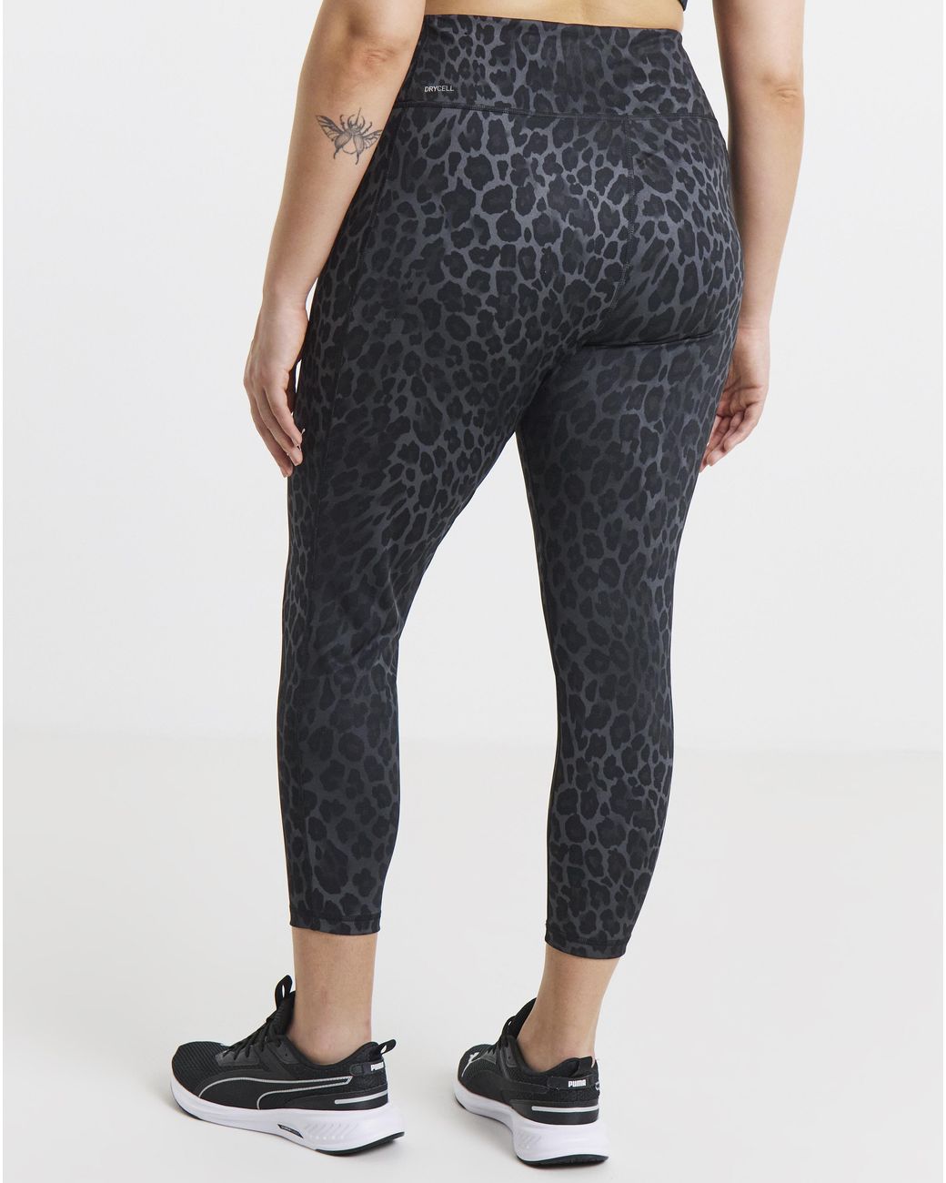 PUMA Gray Essential Spotted Haze Leggings