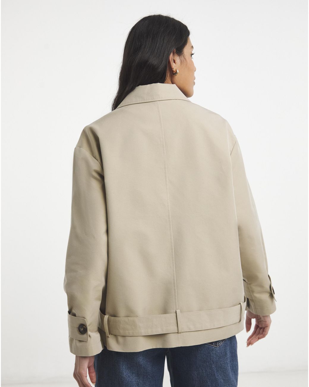 Simply Be Natural Blouson Sleeve Trench
