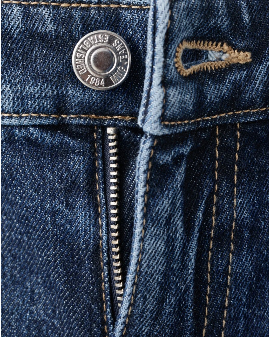 Mango Blue Comfort High-Rise Crop Mom Jean