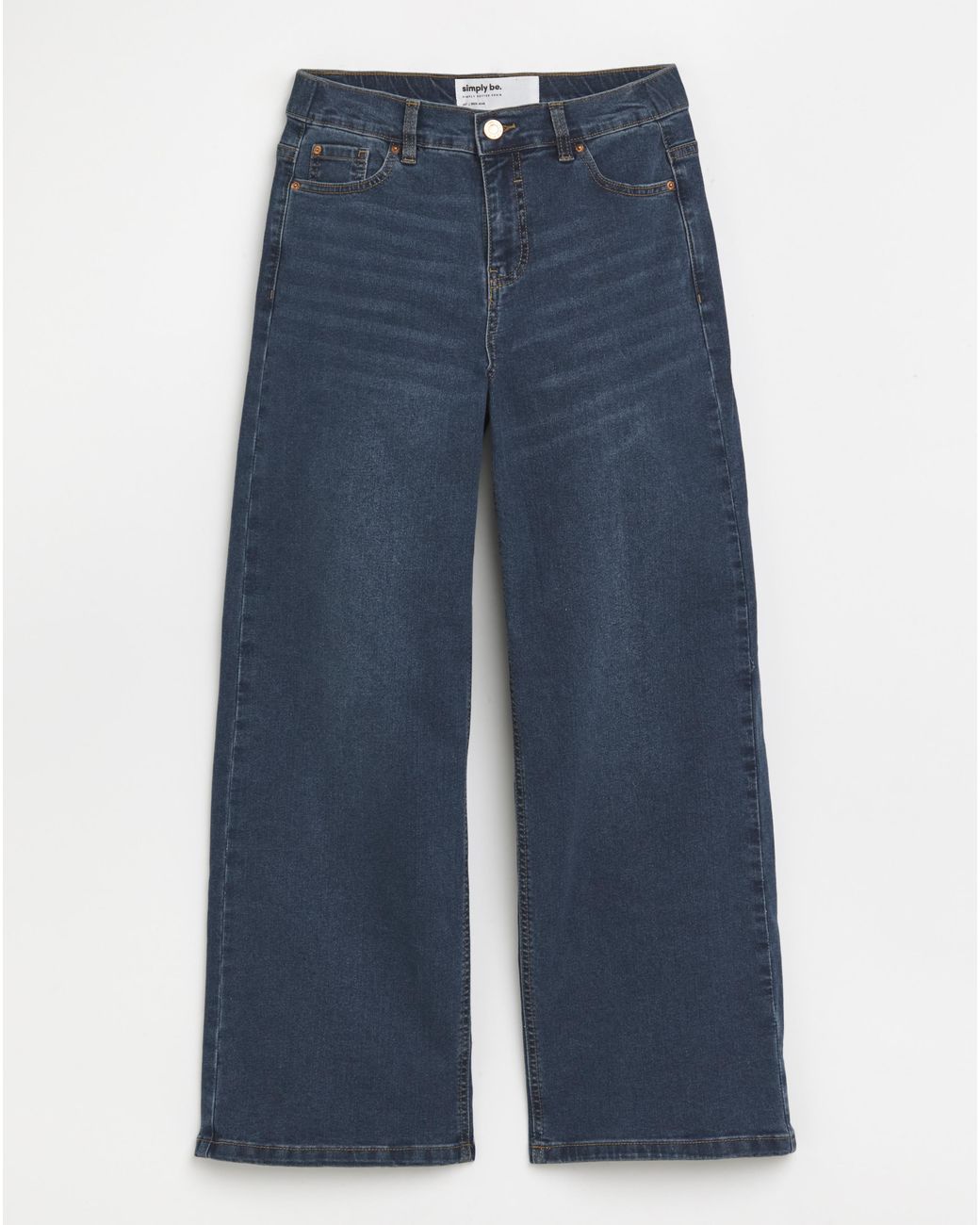 Simply Be Blue 24/7 Wide Leg Jeans