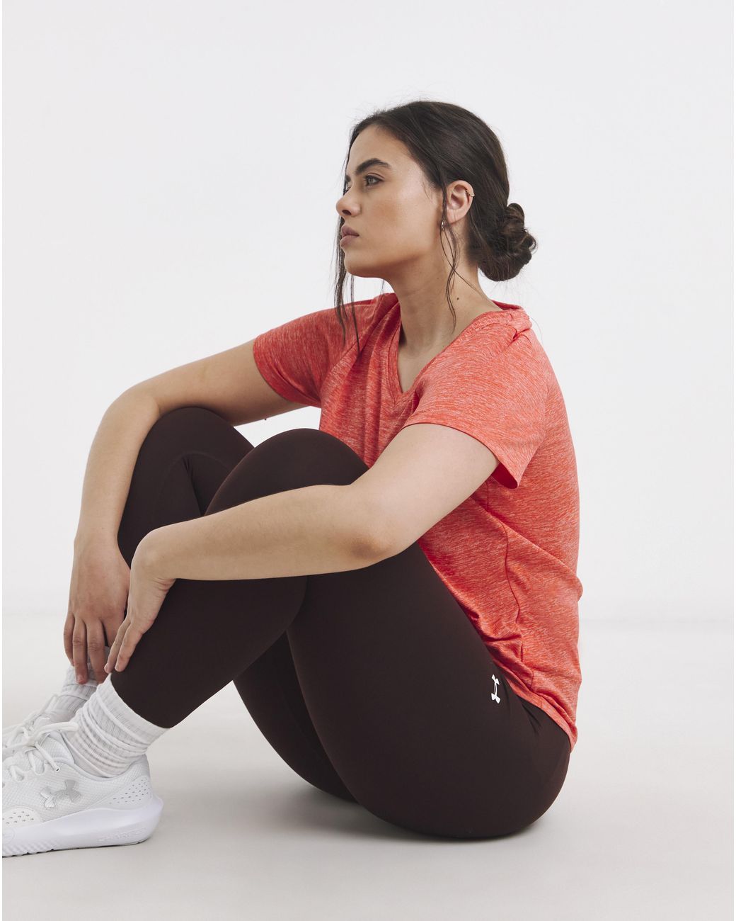 Under Armour Red Tech Ss Twist Top