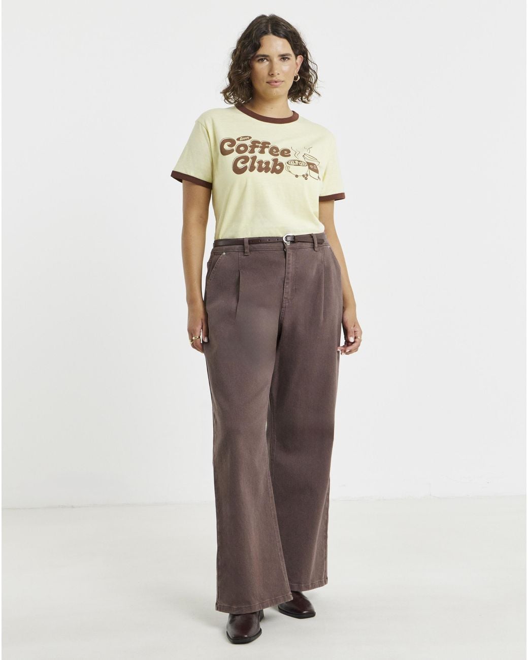 Simply Be Natural Slogan Ringer Tee