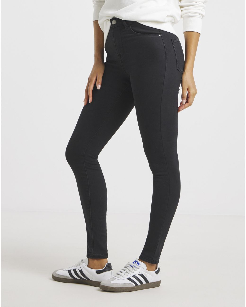 Simply Be White Fleece Lined Cosy Skinny Jeans