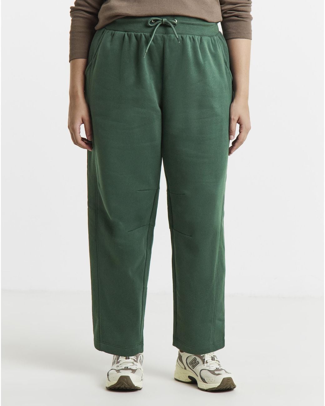 Simply Be Green Barrel Leg Jogger