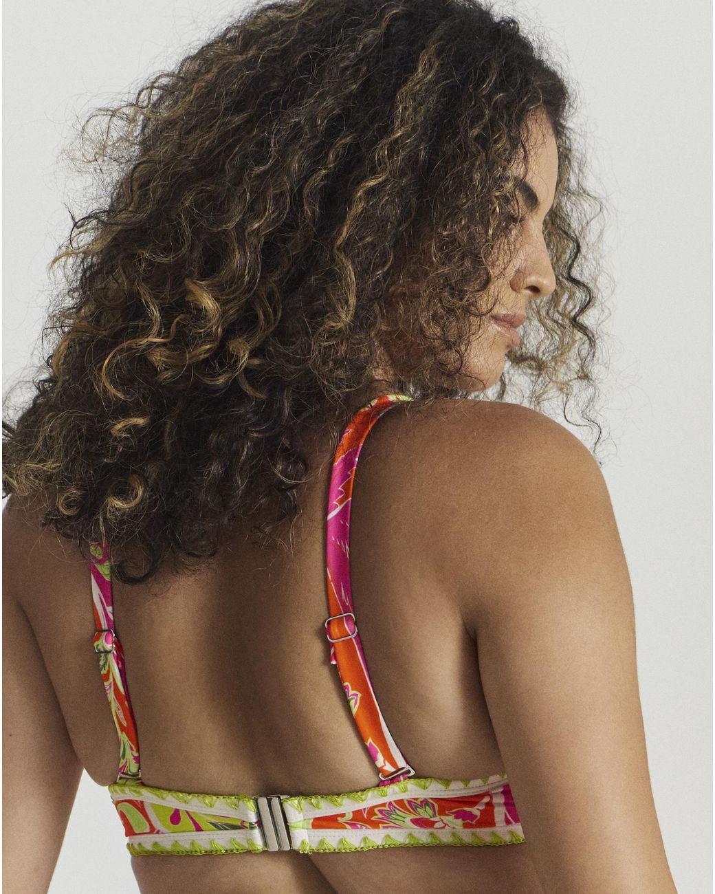 Figleaves Red Frida Bandeau Bikini Top
