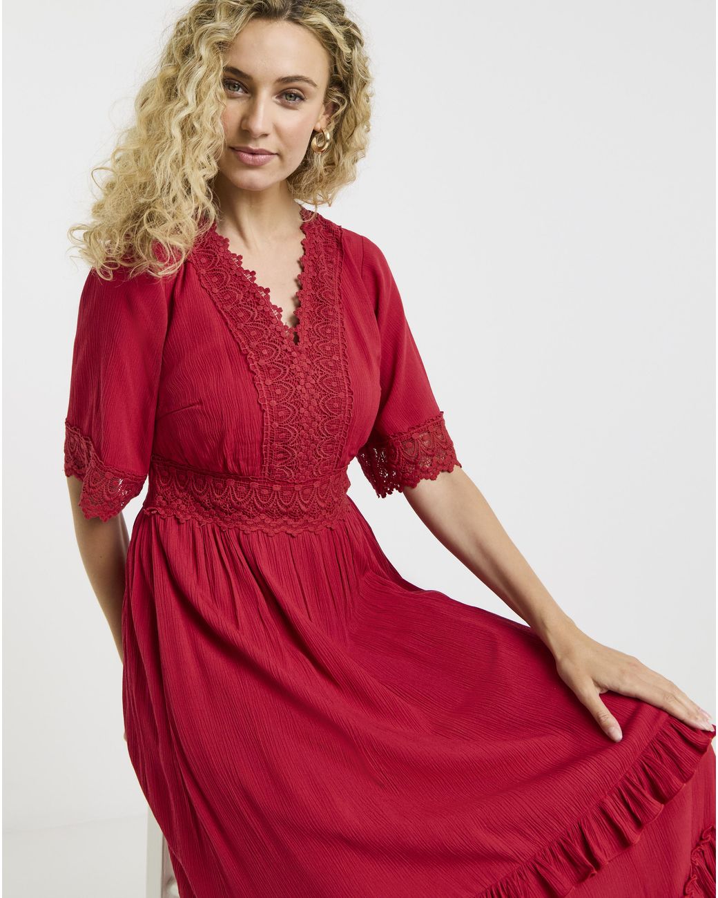 Joe Browns Red Boho Days Dress
