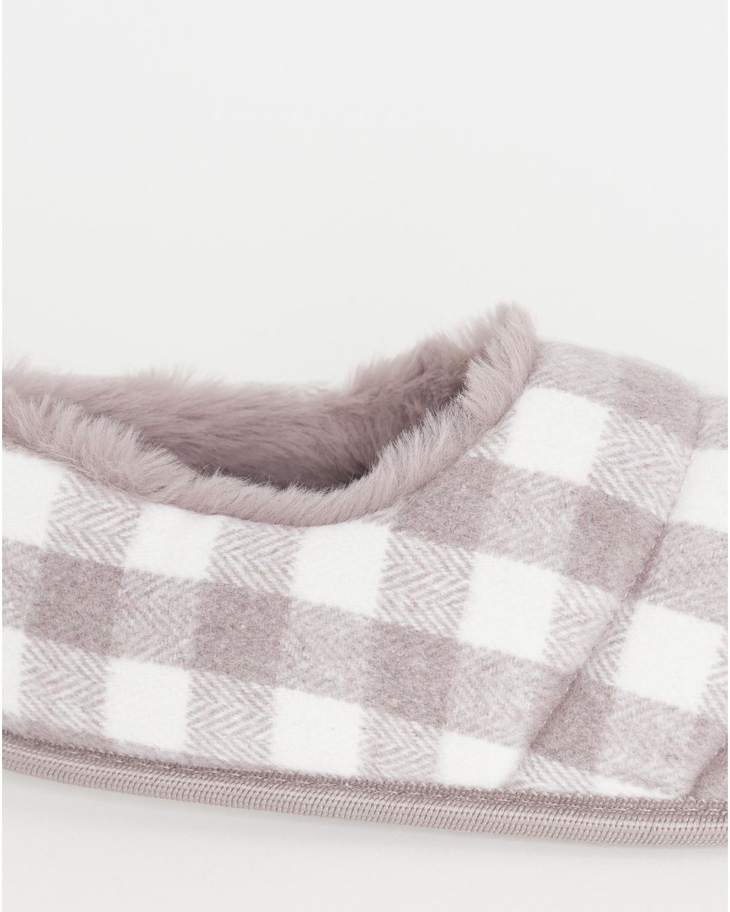 JD Williams Pink Checkered Full Slipper Wide