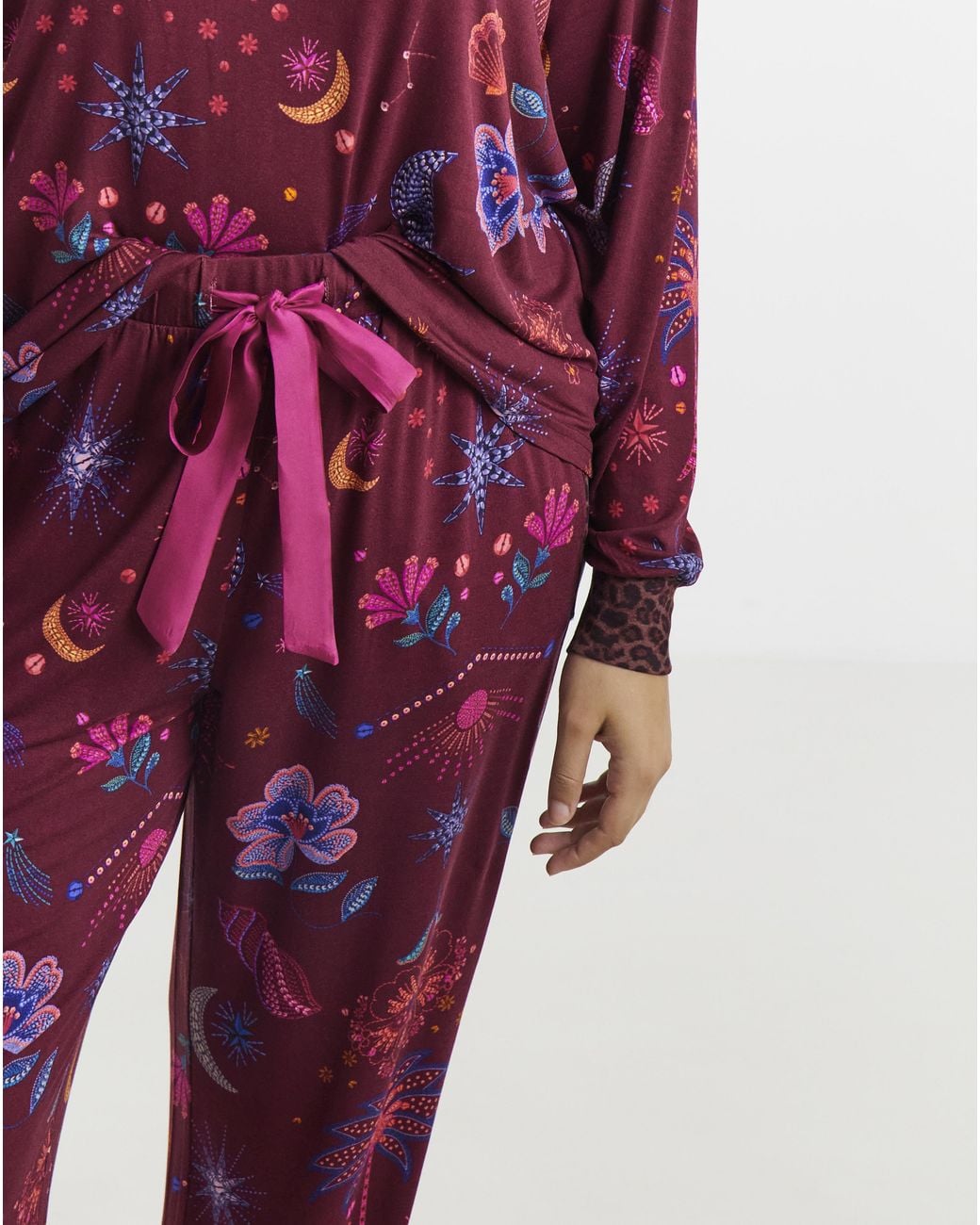 Pretty Secrets Red Figleaves Celestial Leopard Lounge Set