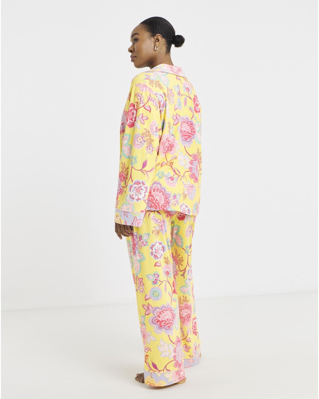 Figleaves Orange Floral Revere Set