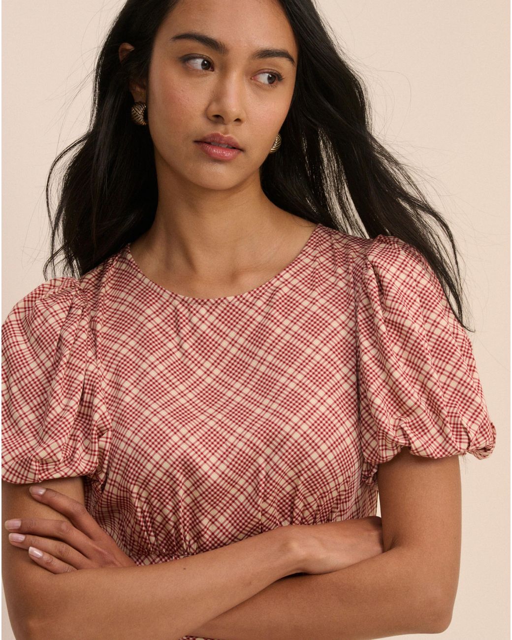 Nobody's Child Natural Nobodys Child Quinn Midi Dress