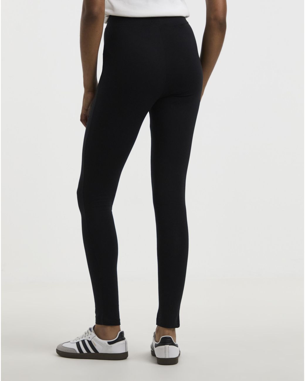 Simply Be White Cotton Rich High Waisted Legging