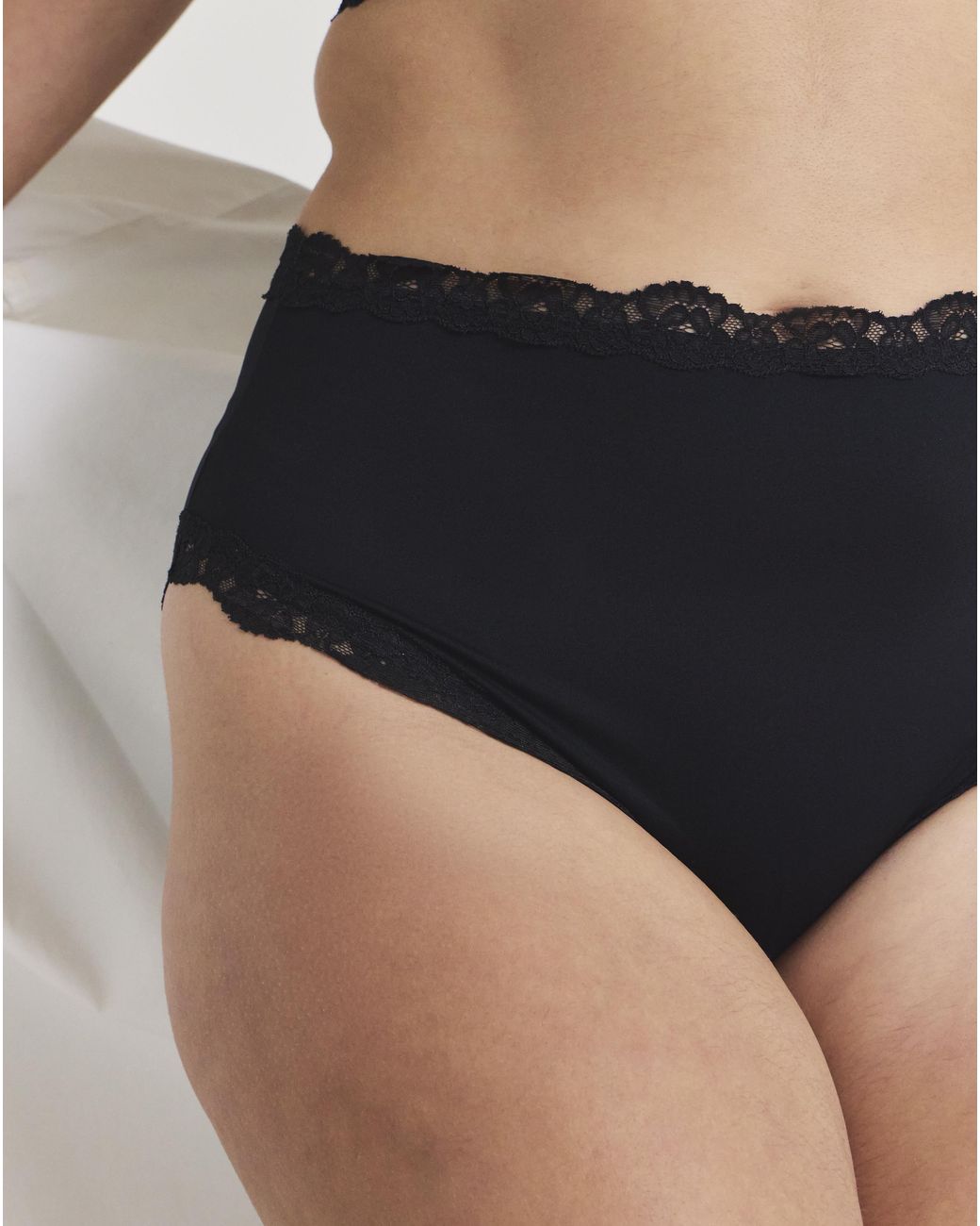 Pretty Secrets Black Full Brief Knickers