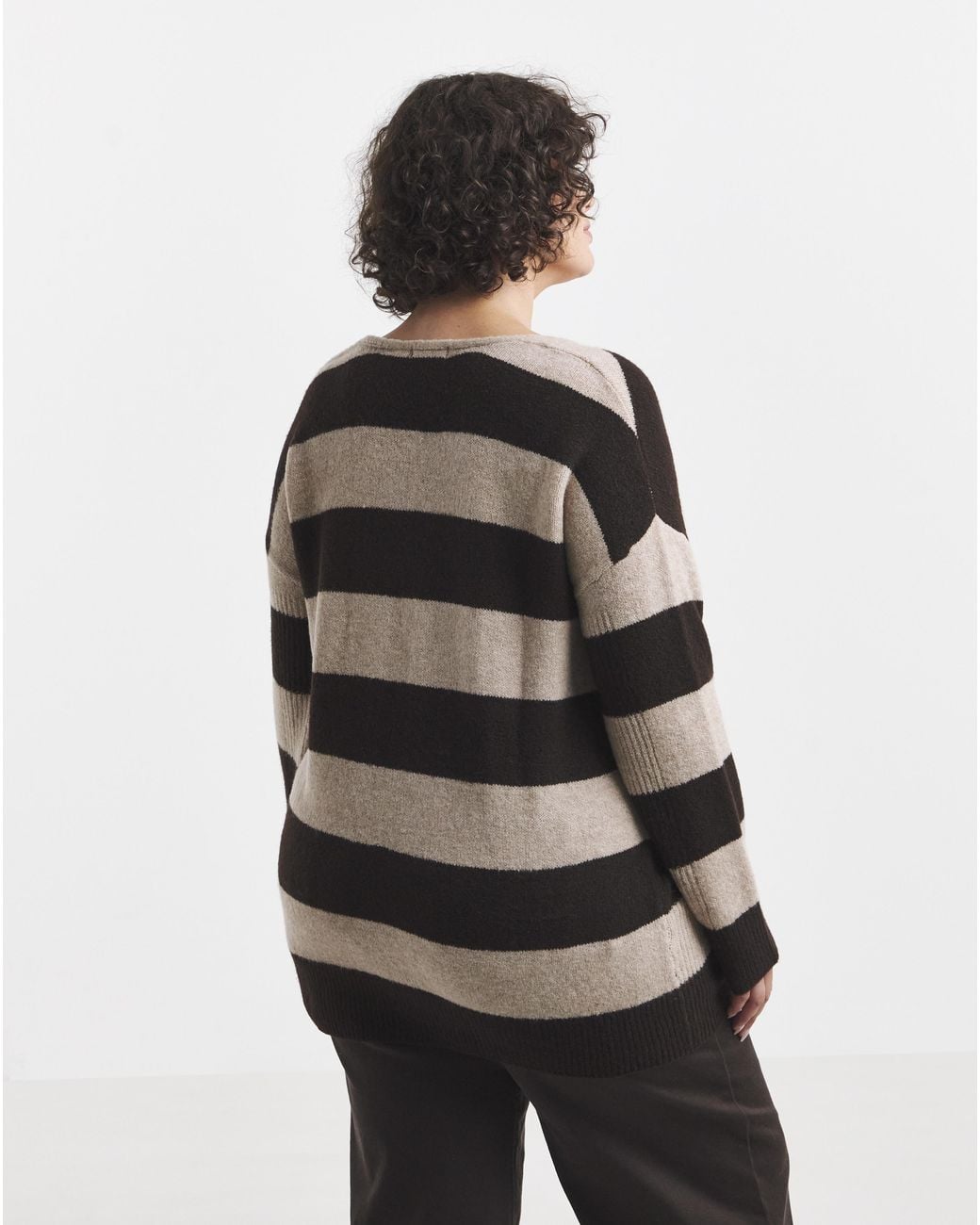 Simply Be Gray Sponge Slouch V Neck Tunic