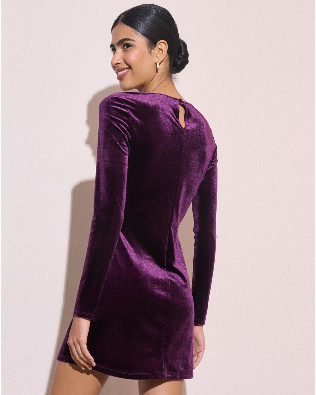 Nobody's Child Purple Petite Bobbie Mini Dress
