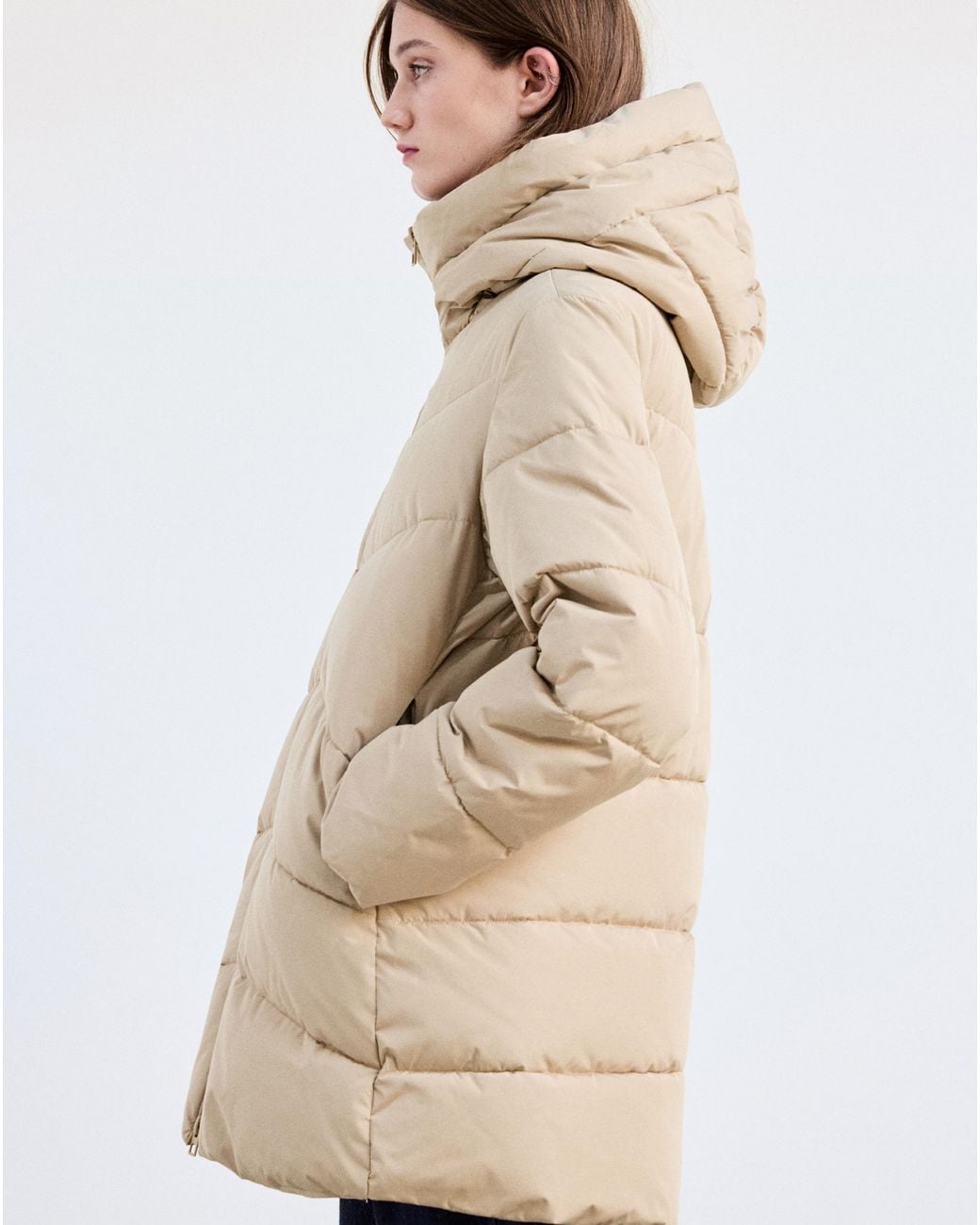 Mango Natural Puffer Coat Tokyo