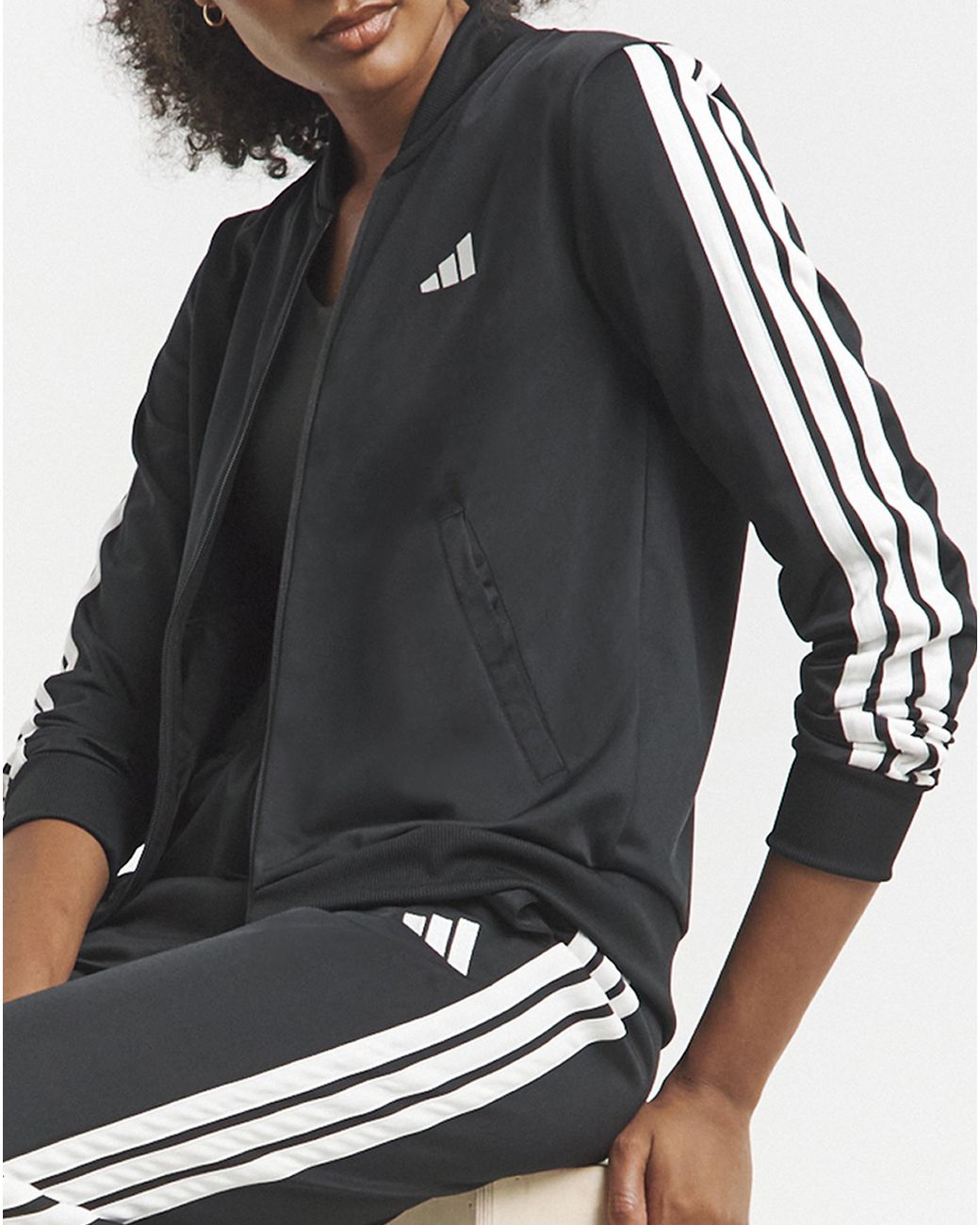 Adidas Blue 3 Stripe Tracksuit